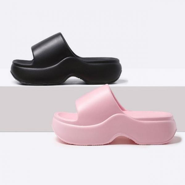 퐁신퐁신 여성 통굽 슬리퍼