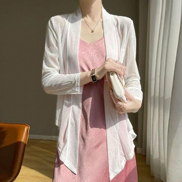 여름 시스루 스트랩 여성 가디건