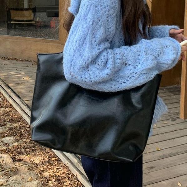 여성 빅백 보부상 캐주얼 숄더백 핸드백