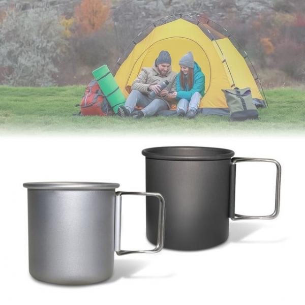 캠핑 손잡이컵 등산 백패킹 알루미늄 휴대용 머그컵