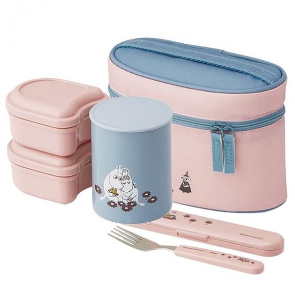 무민 스텐 보온 도시락통 가방 세트 1P 소풍 런치박스