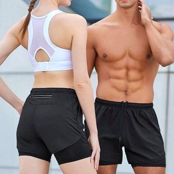 클라빈 남성 스포츠 투인원 트레이닝복 5부반바지