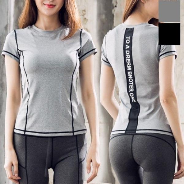 KJN-S59 여자반팔티레쉬가드요가복