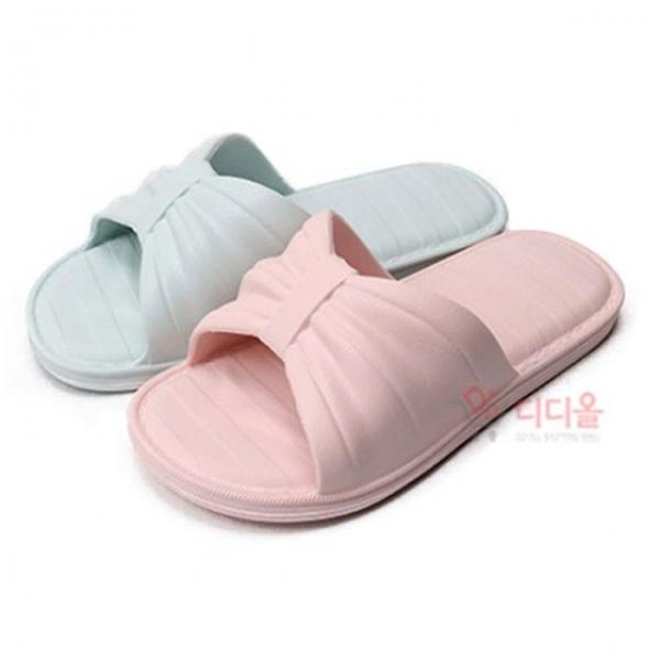 리본 슬리퍼 (택1) EVA 여성신발 욕실화 거실 실내화