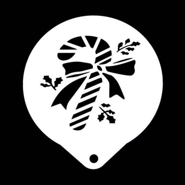 스테인레스 크리스마스 지팡이 스텐실 도안