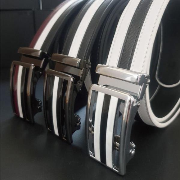 홀스퀘어 가죽 자동벨트 / 남자 남성 골프 버클