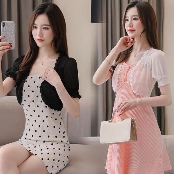 여성 쉬폰 가디건 얇은 여름 자켓 원피스코트 상의