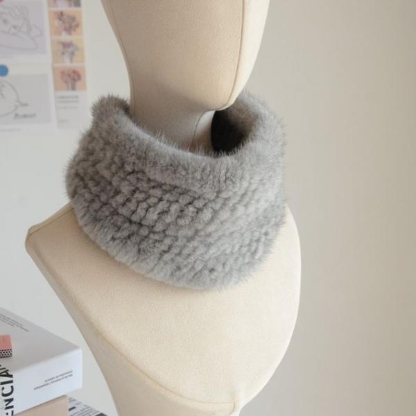 직수입  밍크 심플 신축성 털 목도리 겨울 머플러