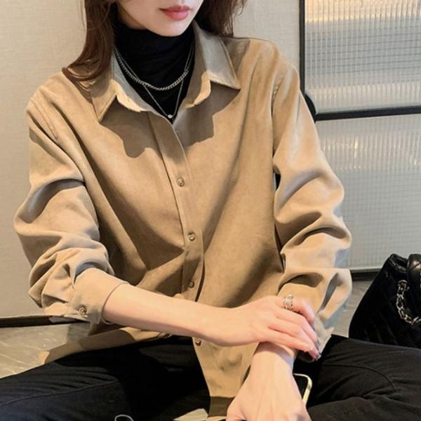 코듀로이셔츠 여성셔츠 골덴블라우스 골지남방