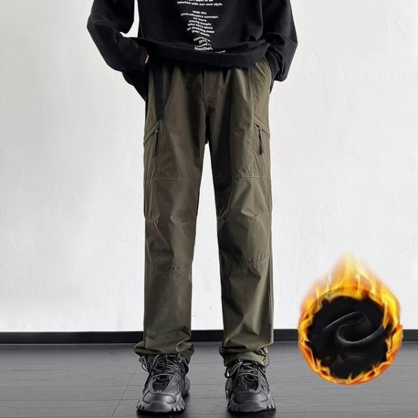 겨울 방한 방풍 기모 카고 전술바지 통바지 작업복
