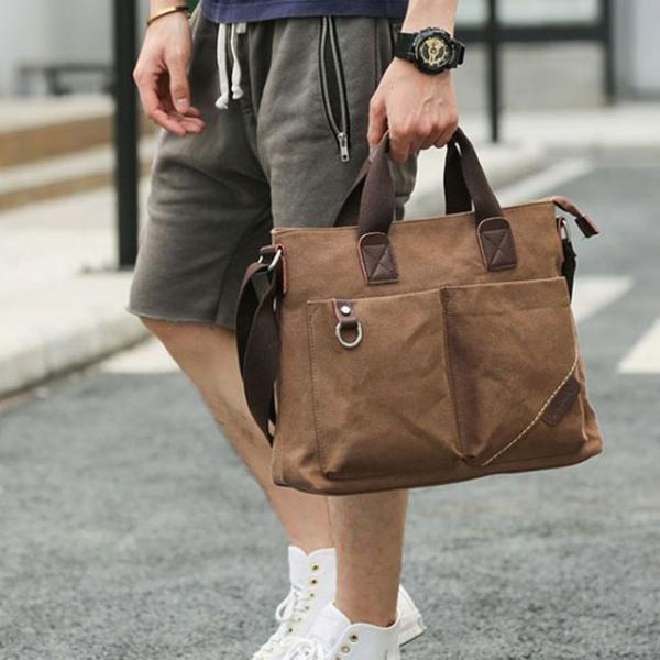 캐주얼 오피스 노트북가방 캔버스 서류가방 크로스백