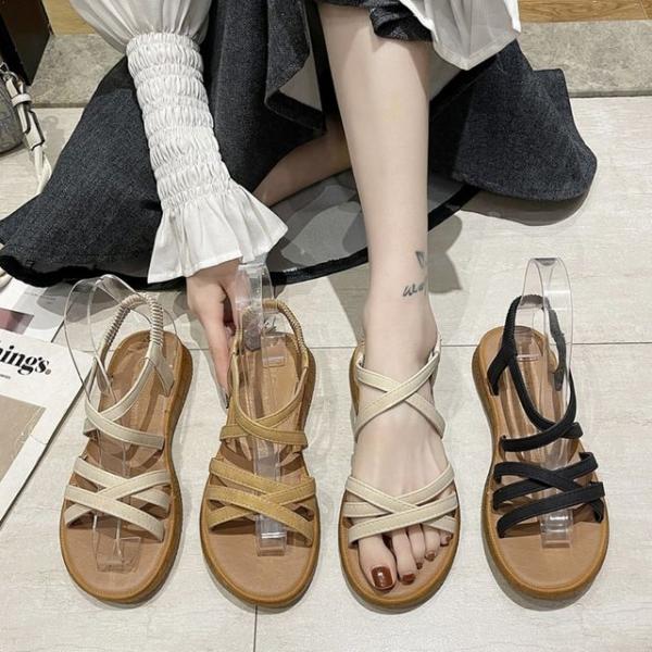 뒷밴딩 스트랩 편한 샌들 여름신발 여자신발 데일리