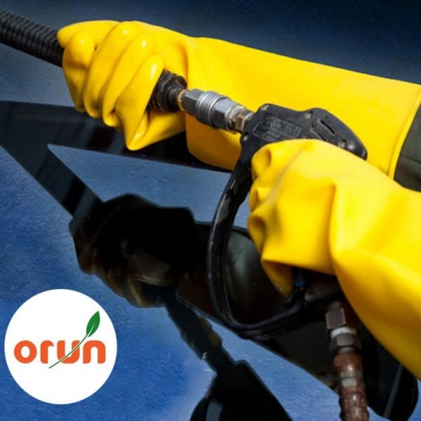 오런대광 공업용 노란 고무장갑 9호 10호