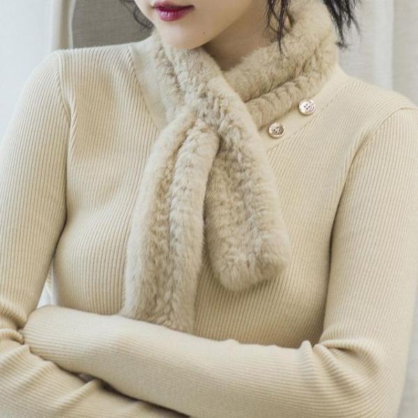 직수입  밍크 쁘띠 털 목도리 겨울 머플러