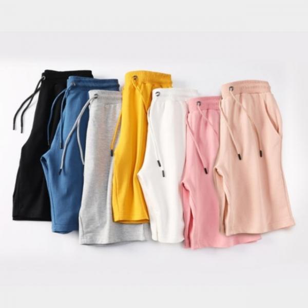 7색 1개 남성 여성 순면 5부 반바지 커플 단합회 단체