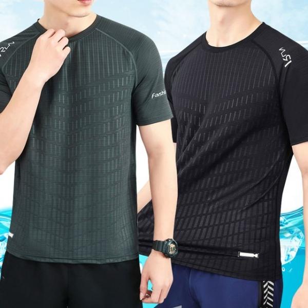 기능성 쿨링 남성 머슬핏 헬스 티셔츠 드라이핏 반팔