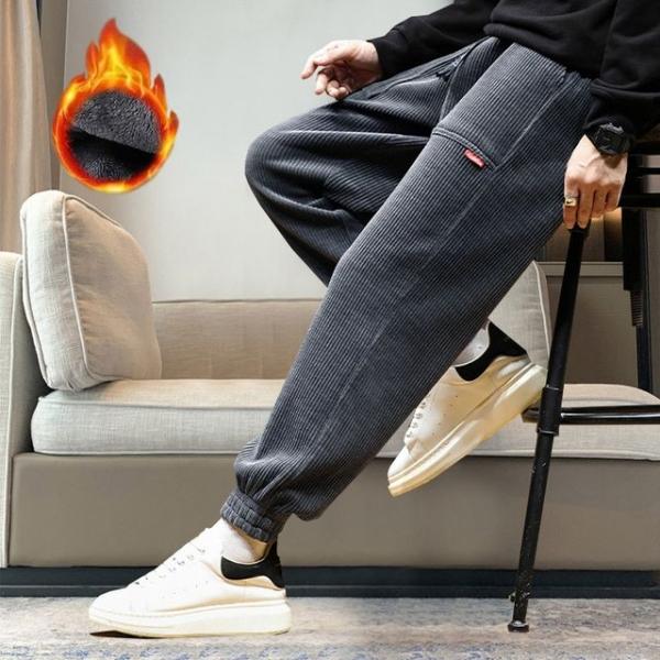 남성 융기모 포켓 밴딩 골덴바지 조거 팬츠