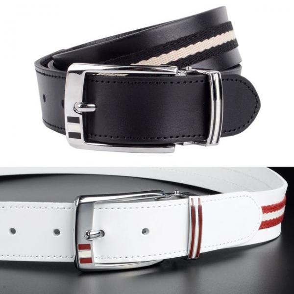 소가죽 라인 포인트 남성 여성용 골프벨트