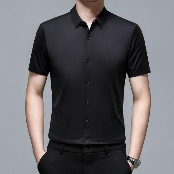 남자 반팔 와이셔츠 구김없는 여름 세미캐주얼 셔츠