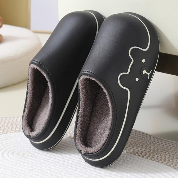 런칭특가 EVA 털슬리퍼 라인베어 곰돌이 털실내화 남성 여성 겨울슬리퍼 털신 방한화