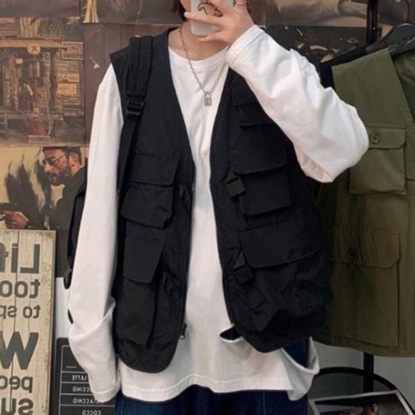 남성조끼 베스트 캐주얼조끼 낚시자켓 포켓 IS-BT02