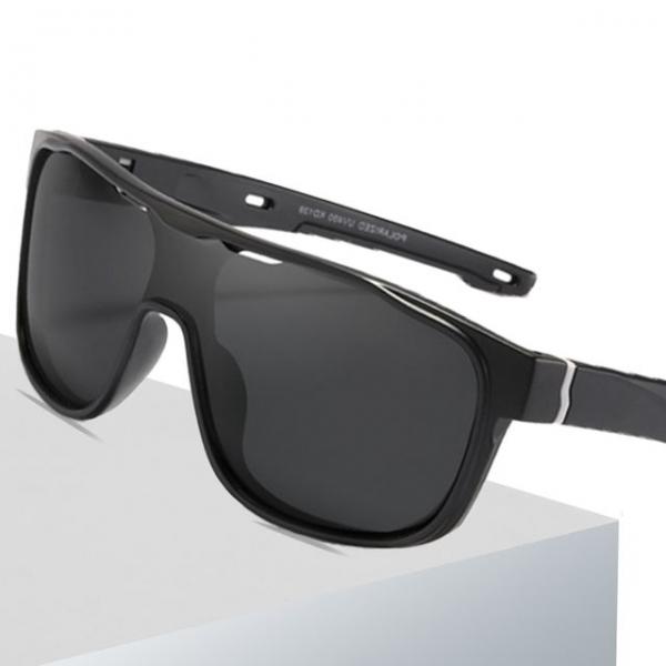 남성 편광 렌즈 낚시 골프 선글라스 블랙스모크