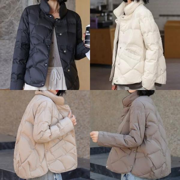 2500배송 흰 오리털 여성경량패딩 여성 패딩 환절기 보노코트 겨울점퍼 숏패딩