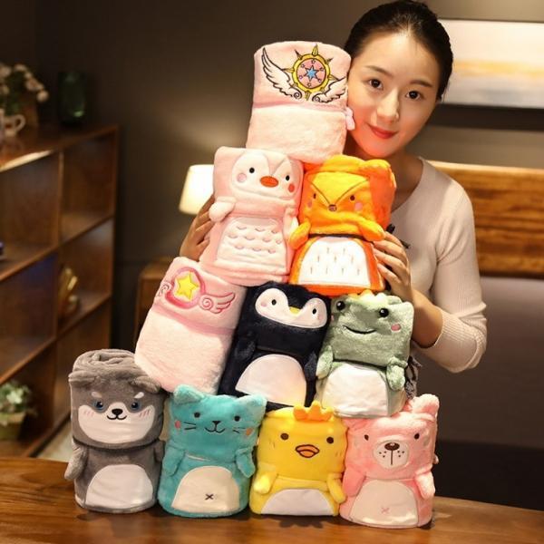 캐릭터 담요 겨울 무릎담요 밍크담요 선물 기념품 증정품 이벤트 극세사담요 블랑캣 어린이집선물