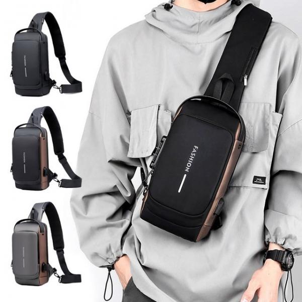 남자가방 비밀번호잠금 여행 여권가방 레져 크로스백