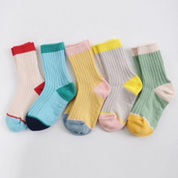 남아 여아 골지 양말 5족 4세 7세 초등 키즈 봄양말