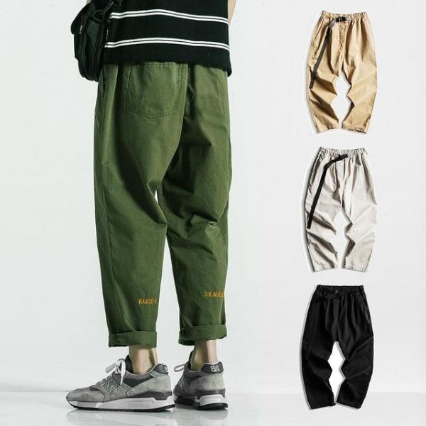 와이드 여름 크롭팬츠 남자