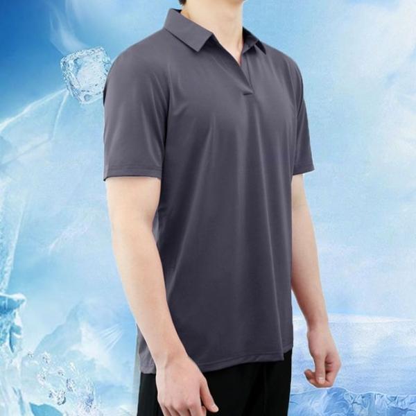 여름 쿨링 남자 시원한 브이넥 헨리넥 카라 반팔티