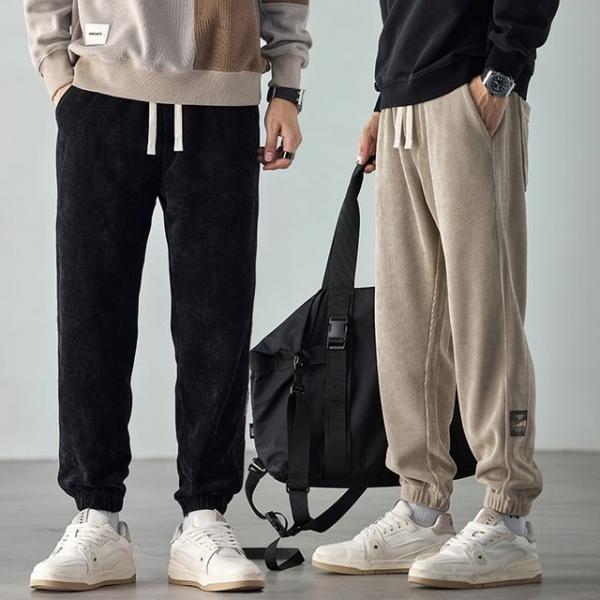 골덴 밴딩 바지 남자 간절기 트레이닝 조거팬츠