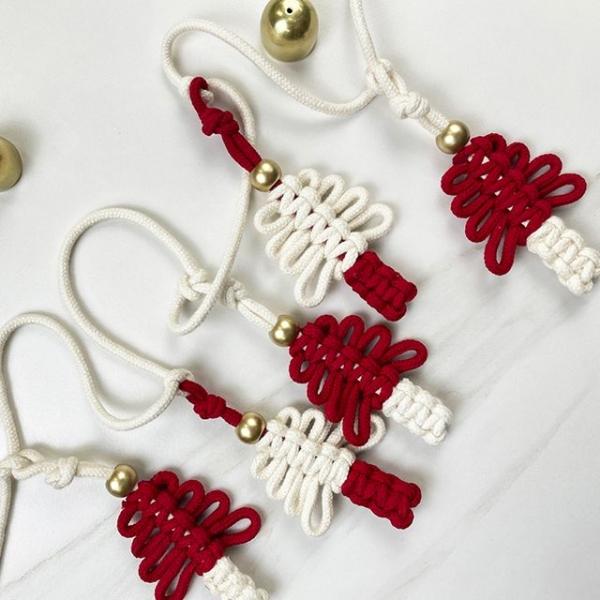 크리스마스 트리가랜드 마크라메 만들기 DIY 키트