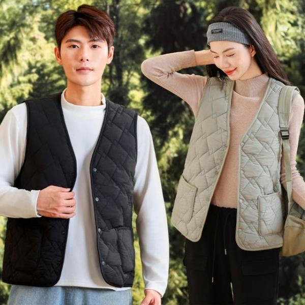 남녀공용 누빔조끼 퀼팅 경량 패딩 융 베스트 조끼