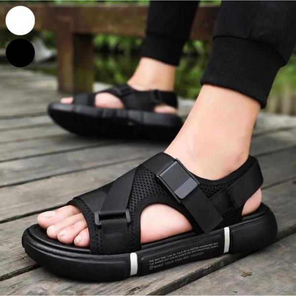 남자 여름 스트랩 편한 샌들 푹신한 쿠션 밑창 신발