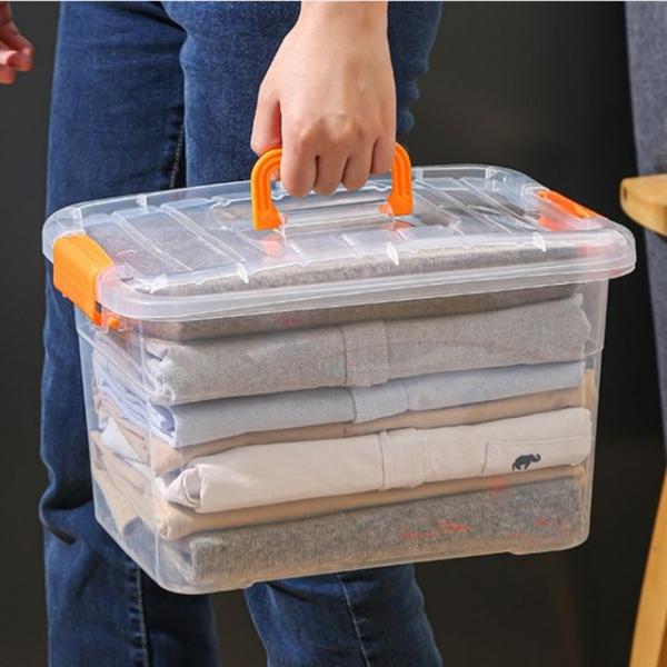 투명 플라스틱 리빙 박스 소품 옷정리함 (소)