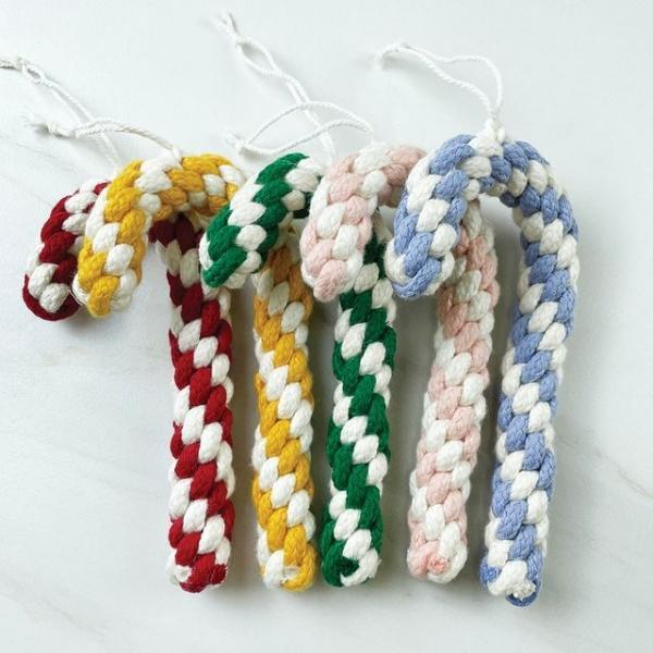 크리스마스 장식 마크라메 지팡이 DIY 장식 소품