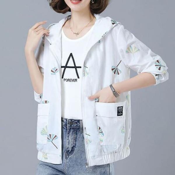 후드 여성 바람막이 자외선차단 여름 간절기 자켓