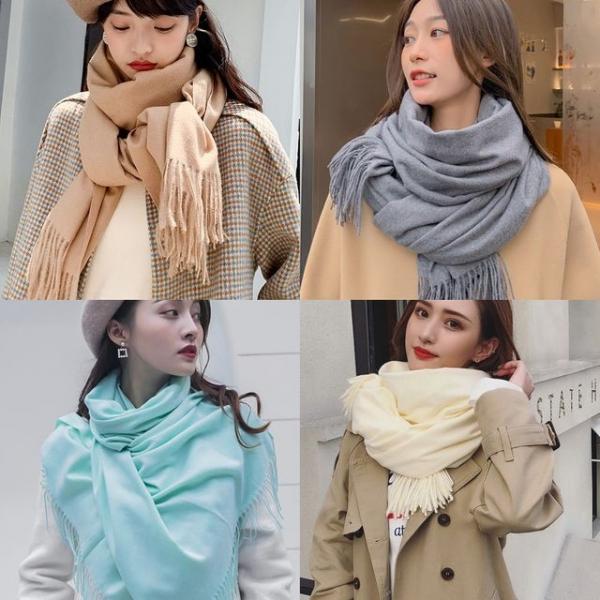숄 캐시미어머플러 여성 겨울 보온 목도리 넥워머