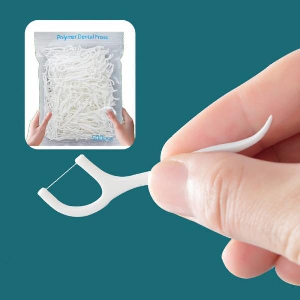 대용량 리필용 치실 500P 1000P 초극세사 폴리머치실 휴대용 일회용치실 치간칫솔