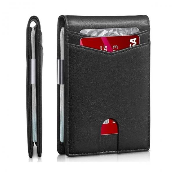 남자 지갑 슬림 반지갑 머니클립 카드 지갑 RFID 차단