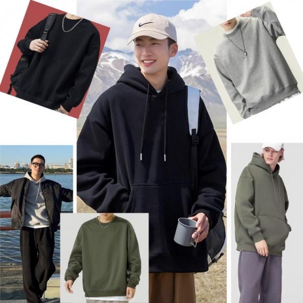 도톰기모후드티 기모맨투맨 맨투맨후드티 남여공용 맨투맨 긴팔티  기모후드 커플티 빅사이즈