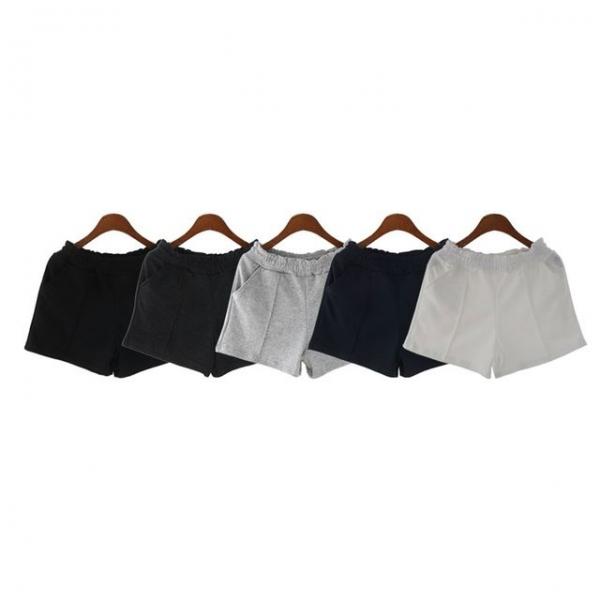 여성 핀탁 3부 숏팬츠 여름 캐주얼 밴딩 면 반바지