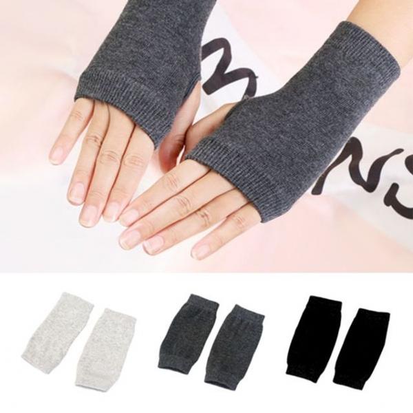 핸드워머 무지 손목워머 반장갑 겨울 팔워머 패션장갑