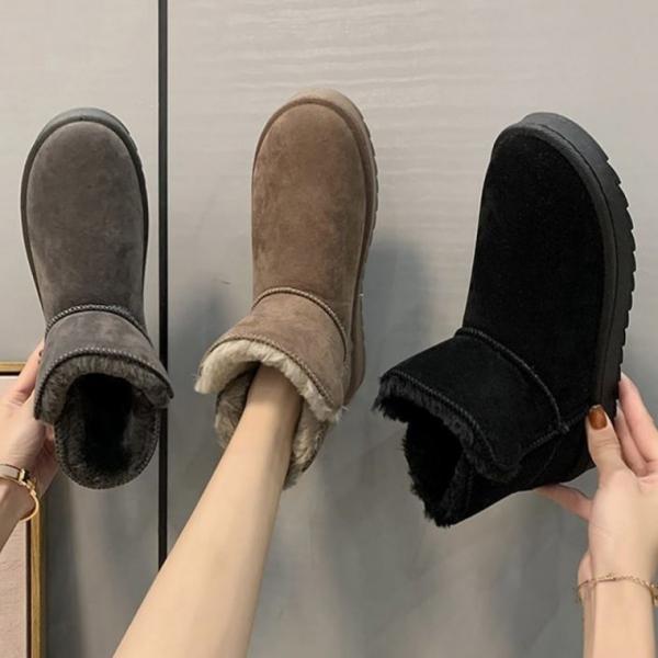 230-250 3컬러 스웨이드 방한 털부츠