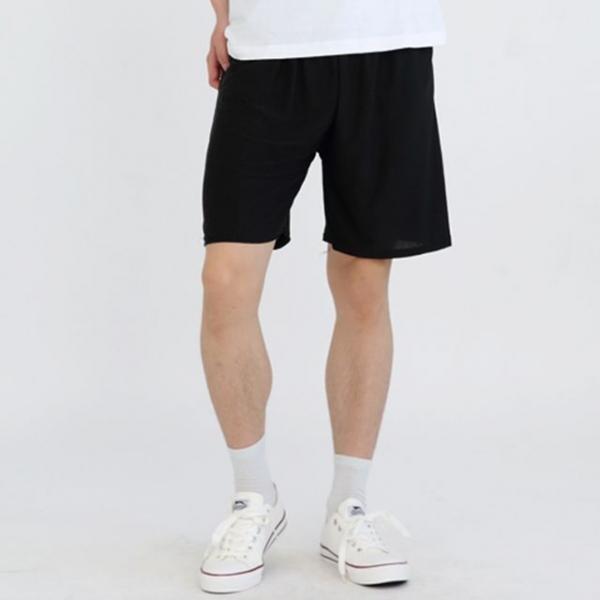 남자 빅사이즈 아이스쿨바지 여름바지 반바지 블랙