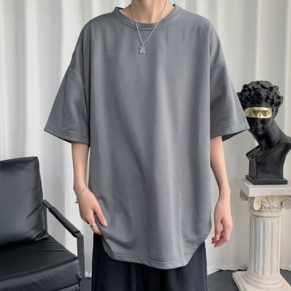 무지박스티 남자스포츠상의 오버핏반팔티 빅사이즈