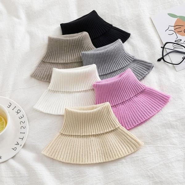 얇은 니트 간절기 겨울 신충성좋은 페이크 목폴라