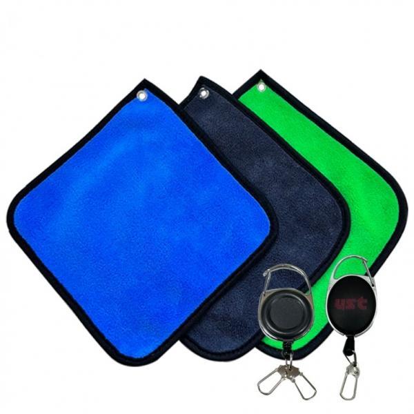 고저스 골프 골프공 수건 무지 양면 극세사 볼타올 20x20 고급릴 포함